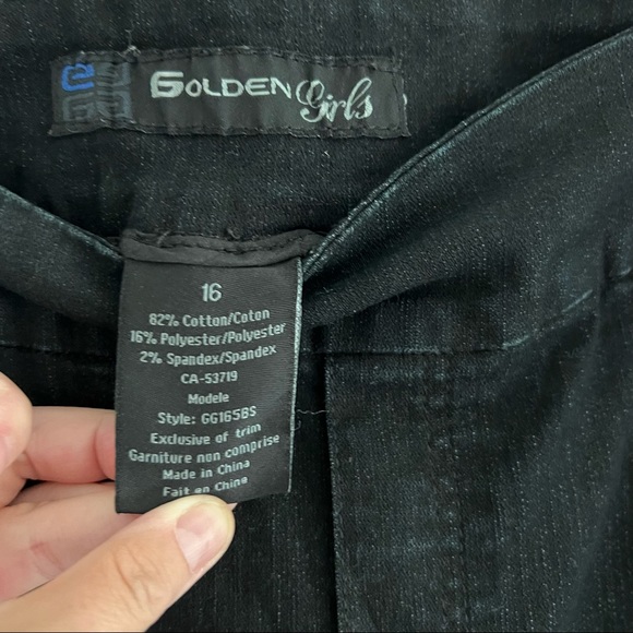 Golden Girls Black Denim Shorts Size 16 - Picture 4 of 8